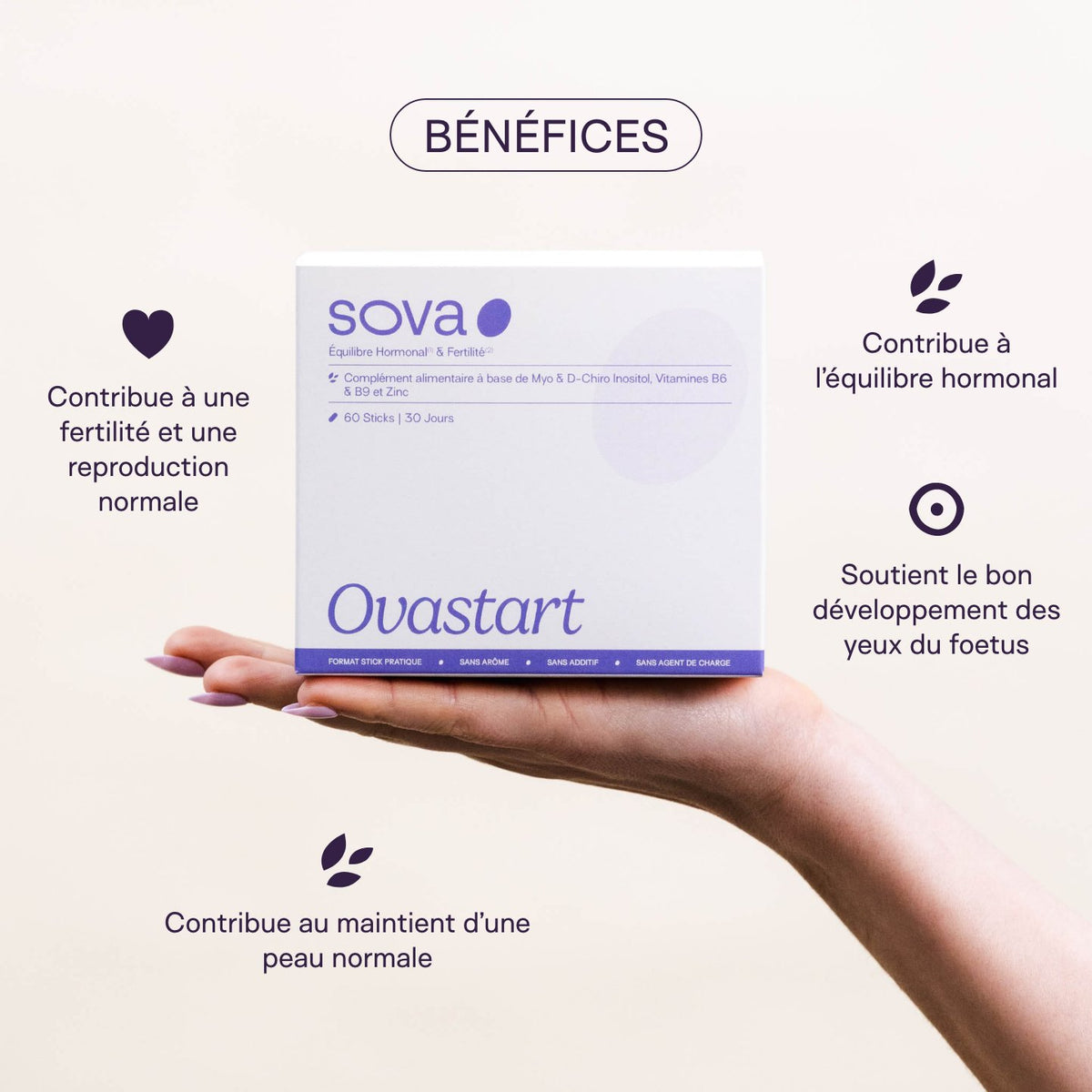Ovastart & Omega 3 - Équilibre hormonal & Acides gras essentiels - SOVA