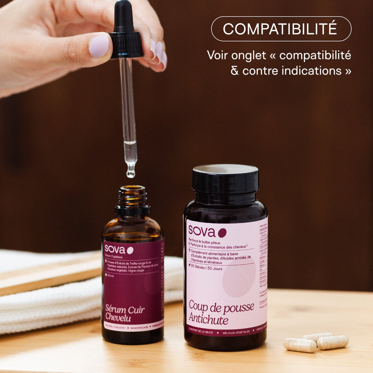 Pack Cheveux - Sérum Cuir Chevelu & Coup de Pousse Anti-chute - SOVA