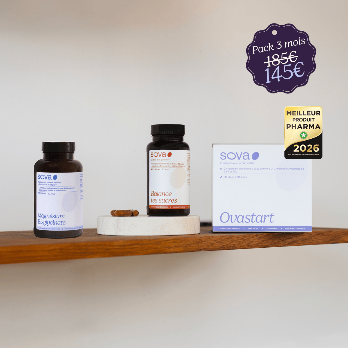 Pack Découverte - Ovastart, Balances tes Sucres & Magnésium - SOVA